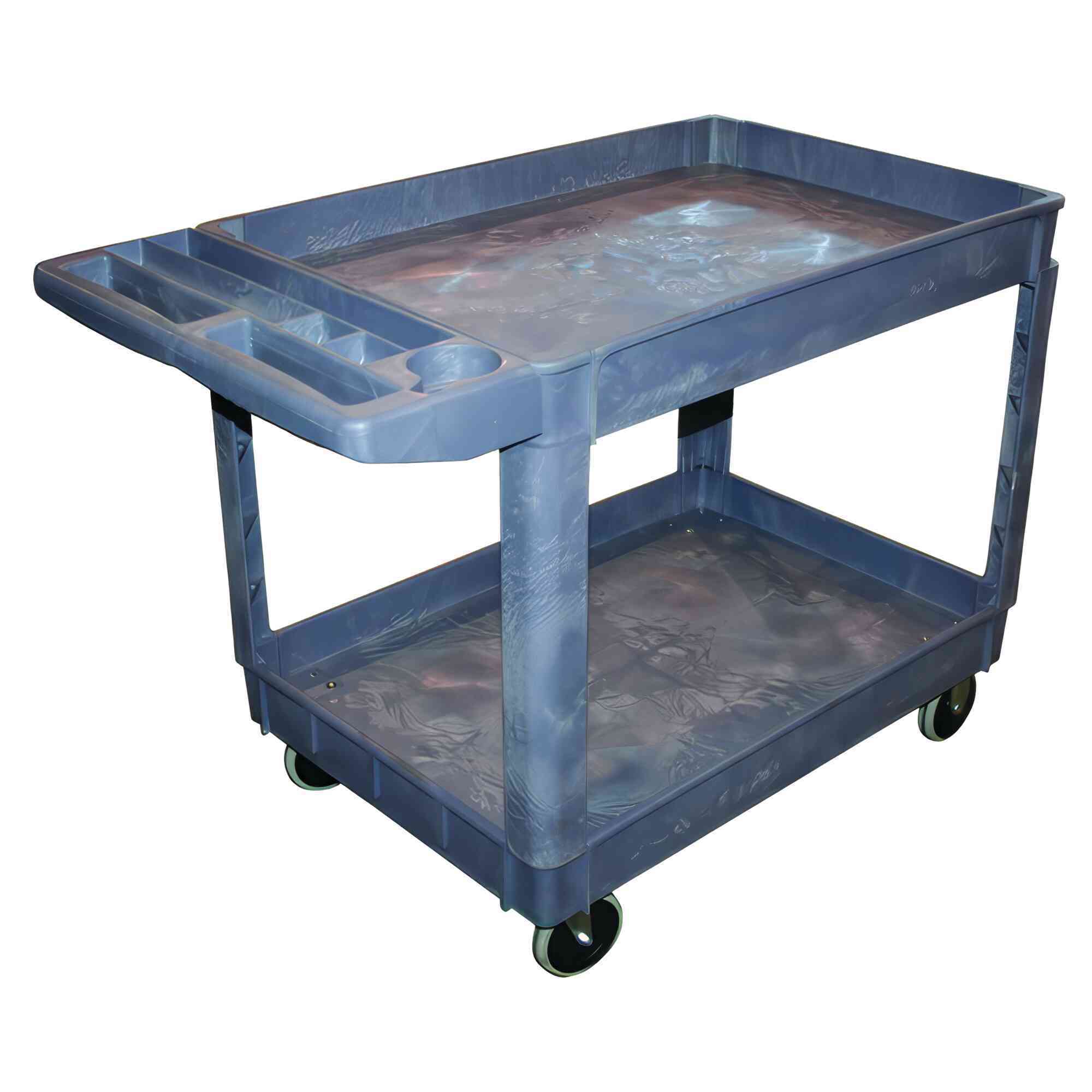 American Forge & Foundry Shop Cart — 500-Lb. Capacity, Polypropylene, 30in. x 16in. Trays, Model# 961